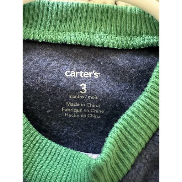 Carters Baby Boy Fleece 1 Pc Footless Outfit Size 3 Months. - Picture 4 of 6